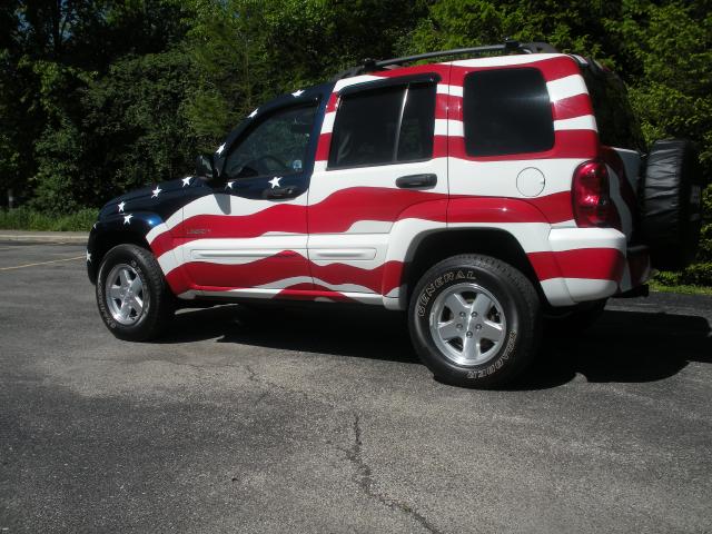 Driver rear corner of Flag Jeep