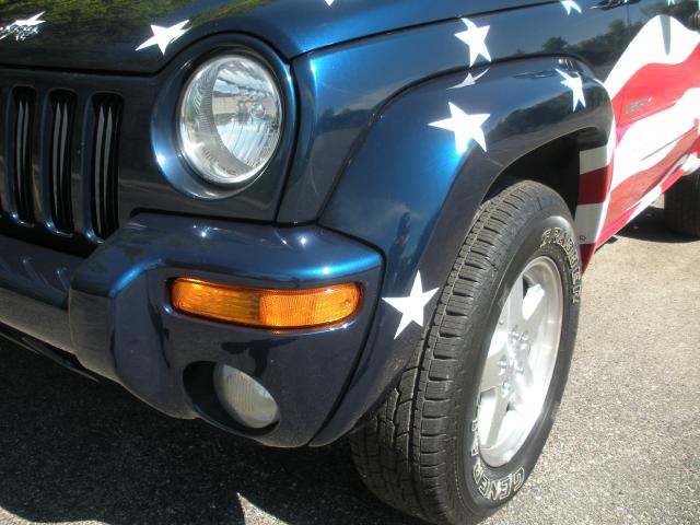 Driver front corner of Flag Jeep