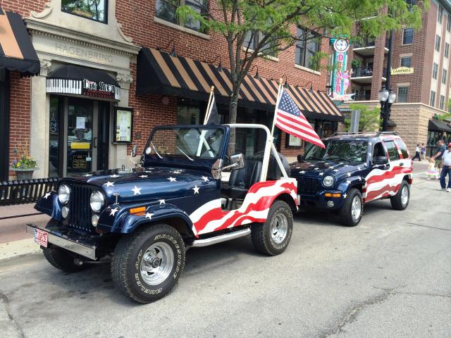 CJ-5 and Liberty in Parade