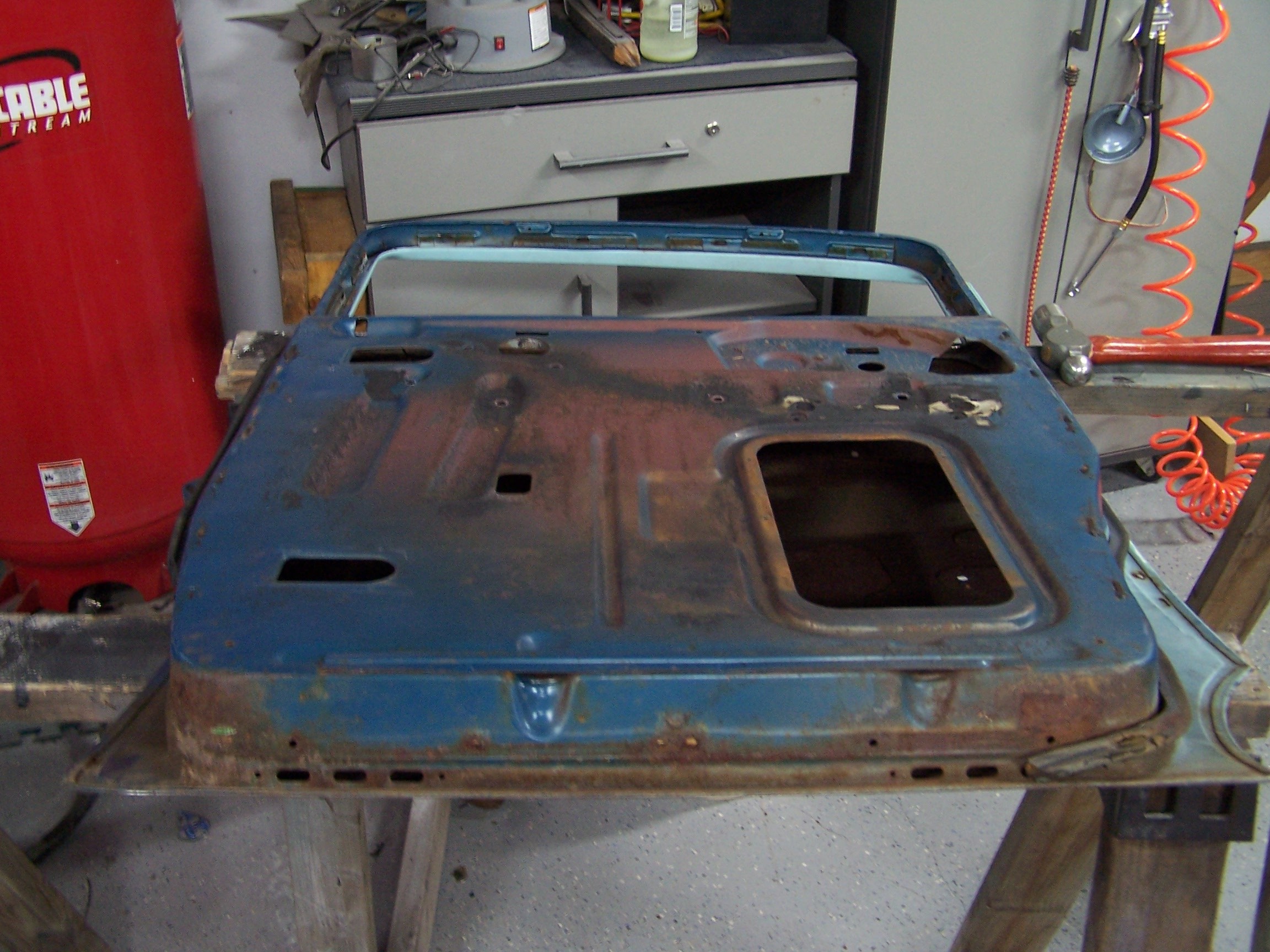 Bottom edge of donor door