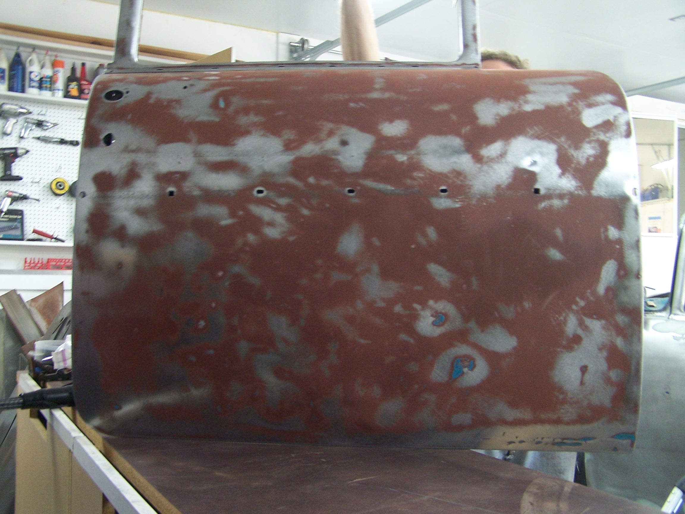 Passenger door stripped