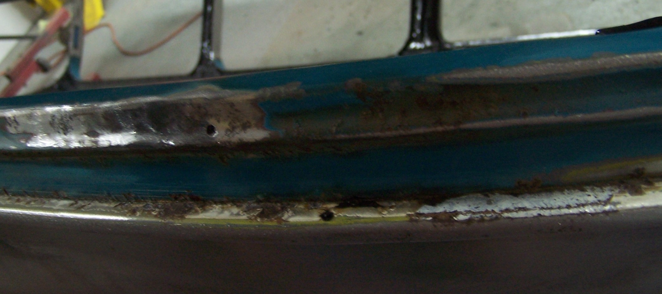 Window channel pitting