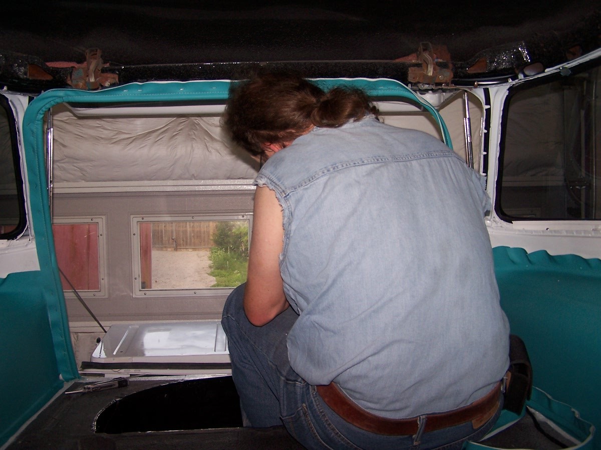 Mostly reassembled wagon