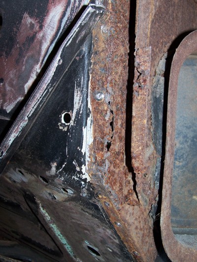 Rust in driver side doors