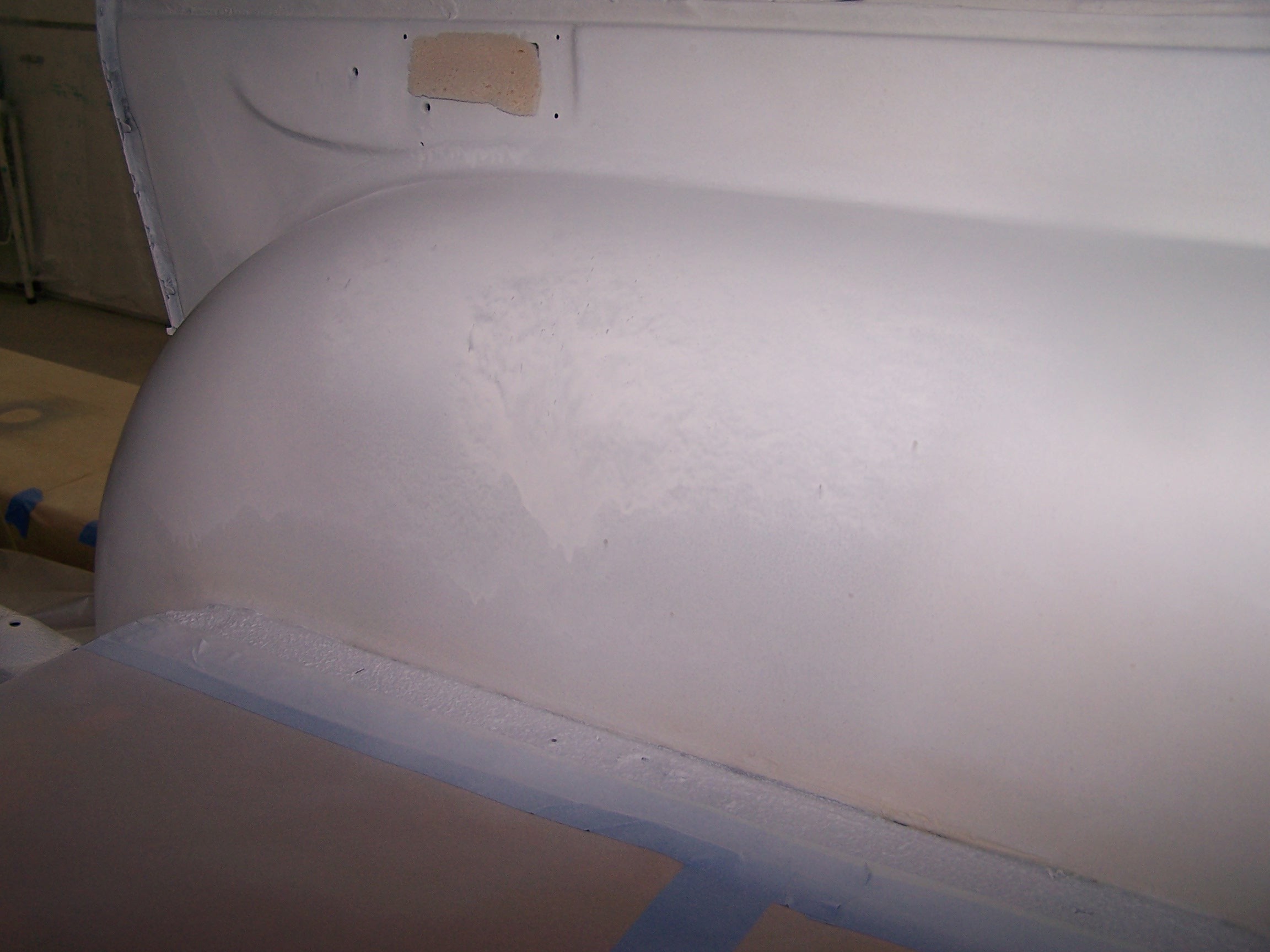 Mottling on inner fender
