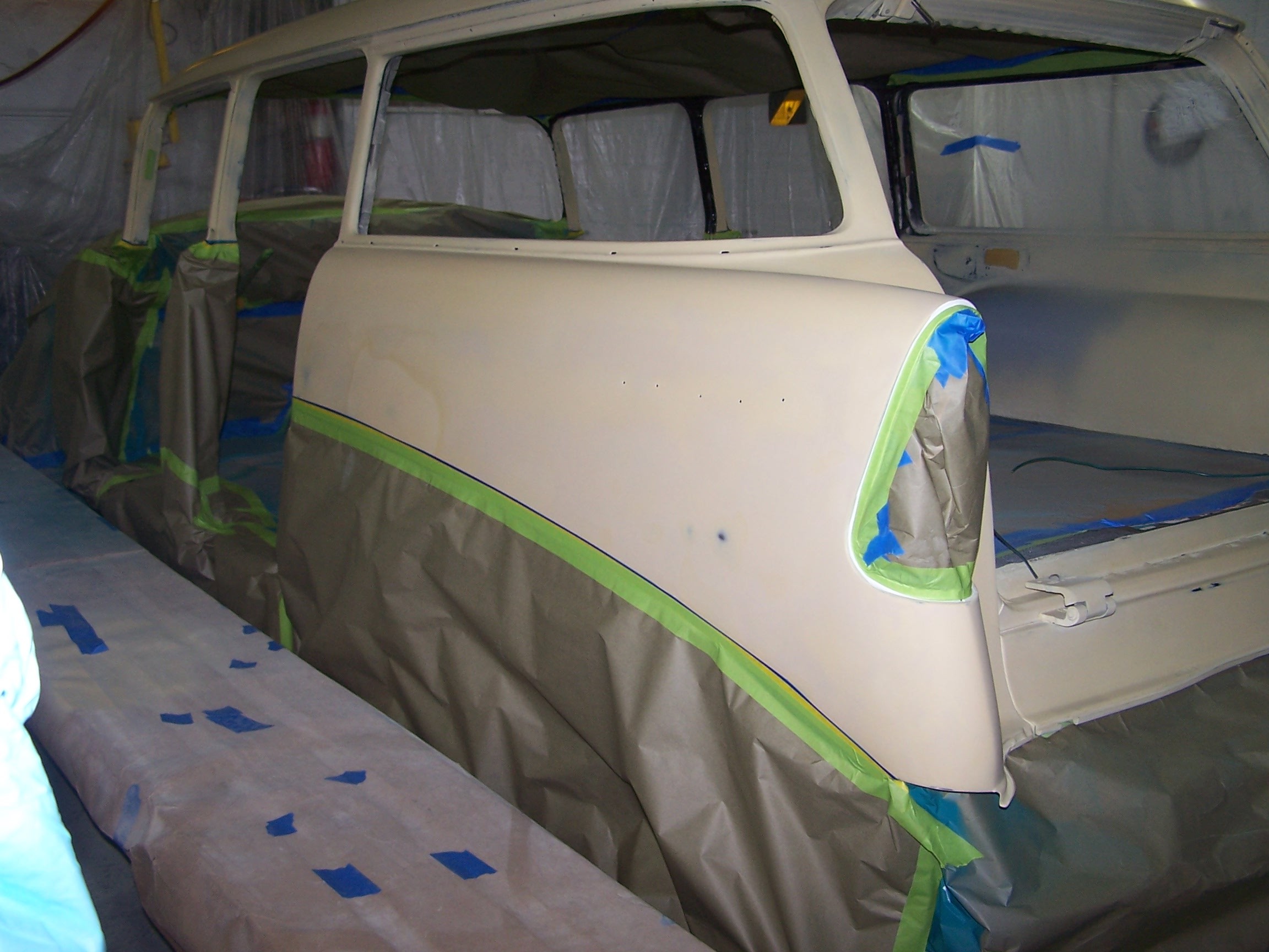 Prepped to spray white