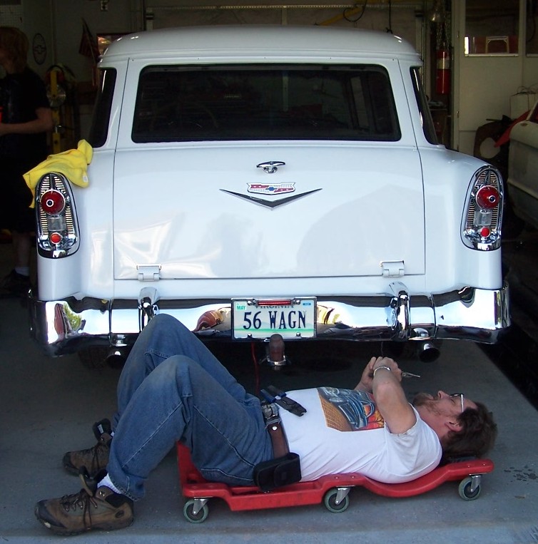 Inside driver door