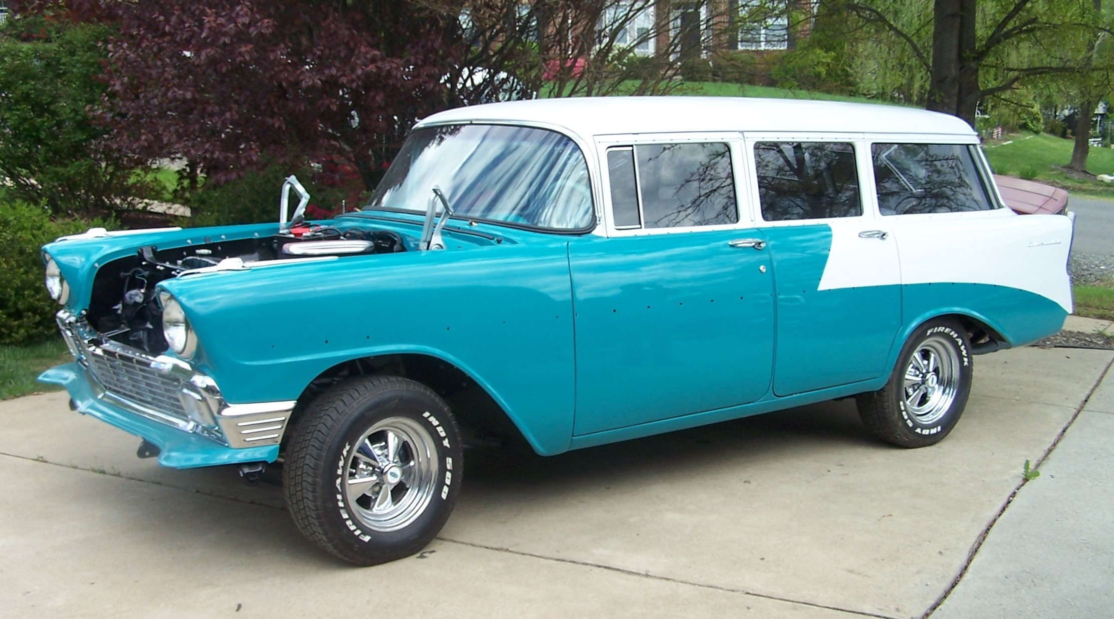 Mostly reassembled wagon