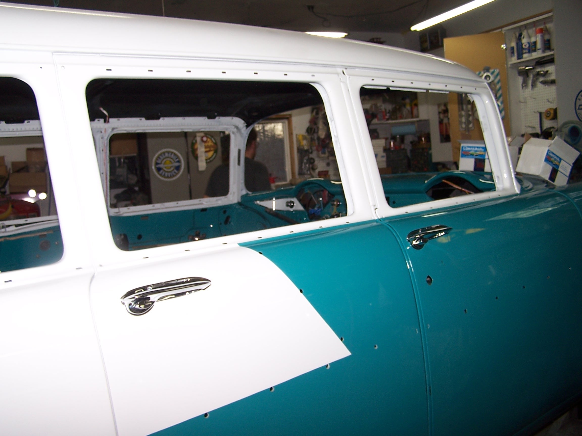 Inside passenger front door