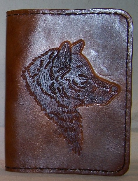 Small Notebook with Colored Wolf Head