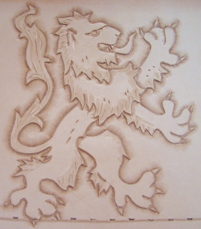 Scottish Lion Carving