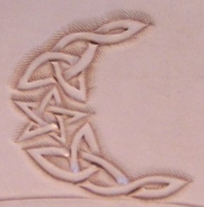 Celtic Moon with Star Carving