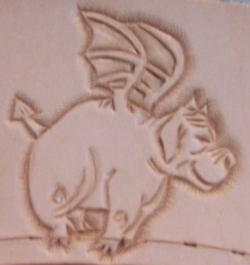 Flying Pig Carving