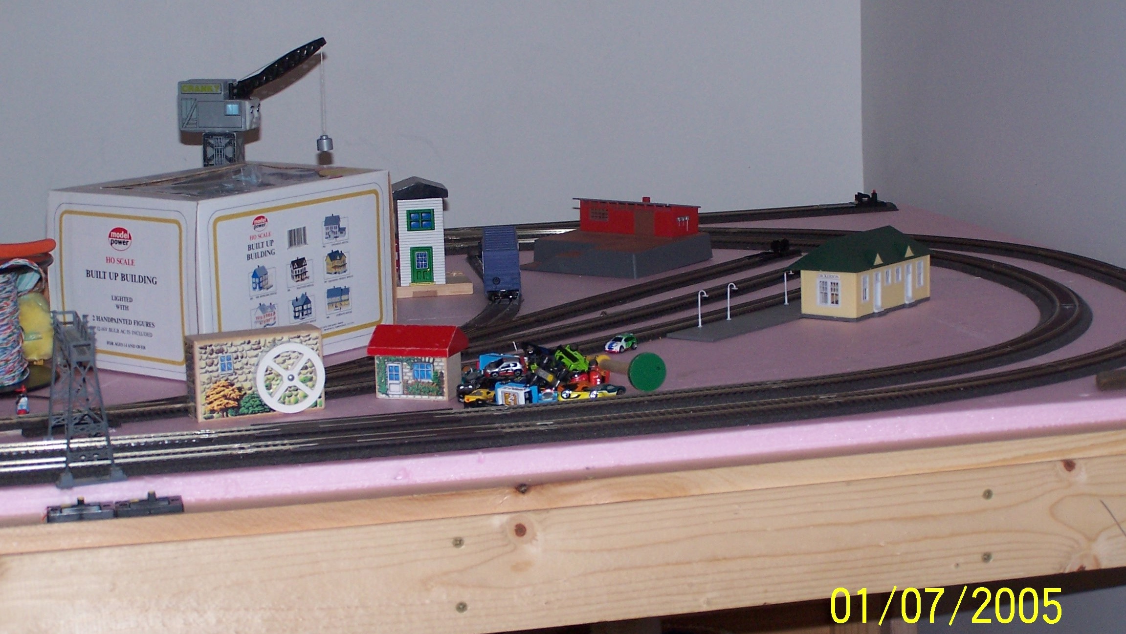 Picture of track and beginnings of town