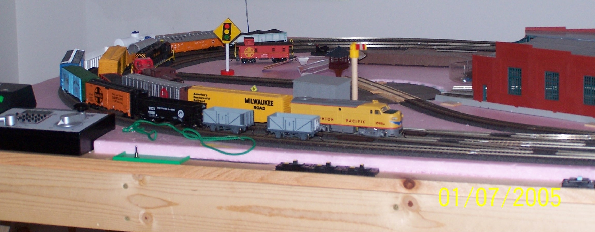 Picture of track and rolling stock