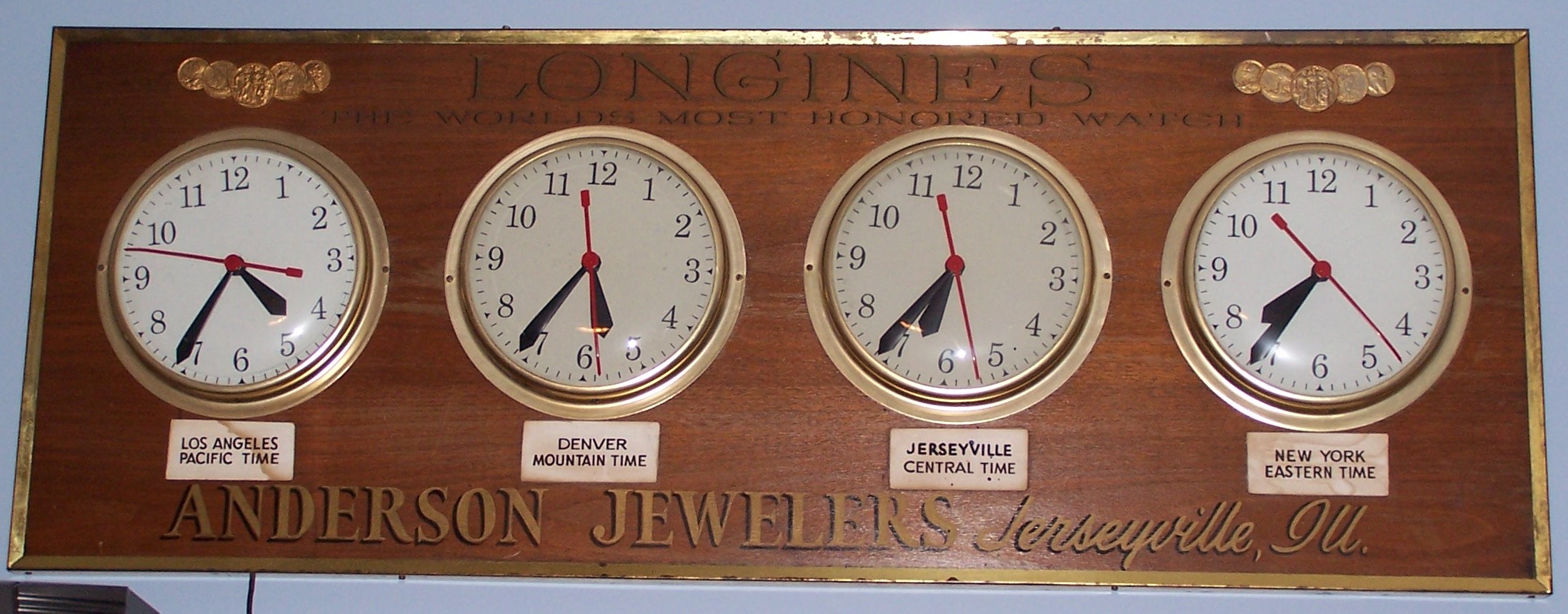 Picture of an antique station clock