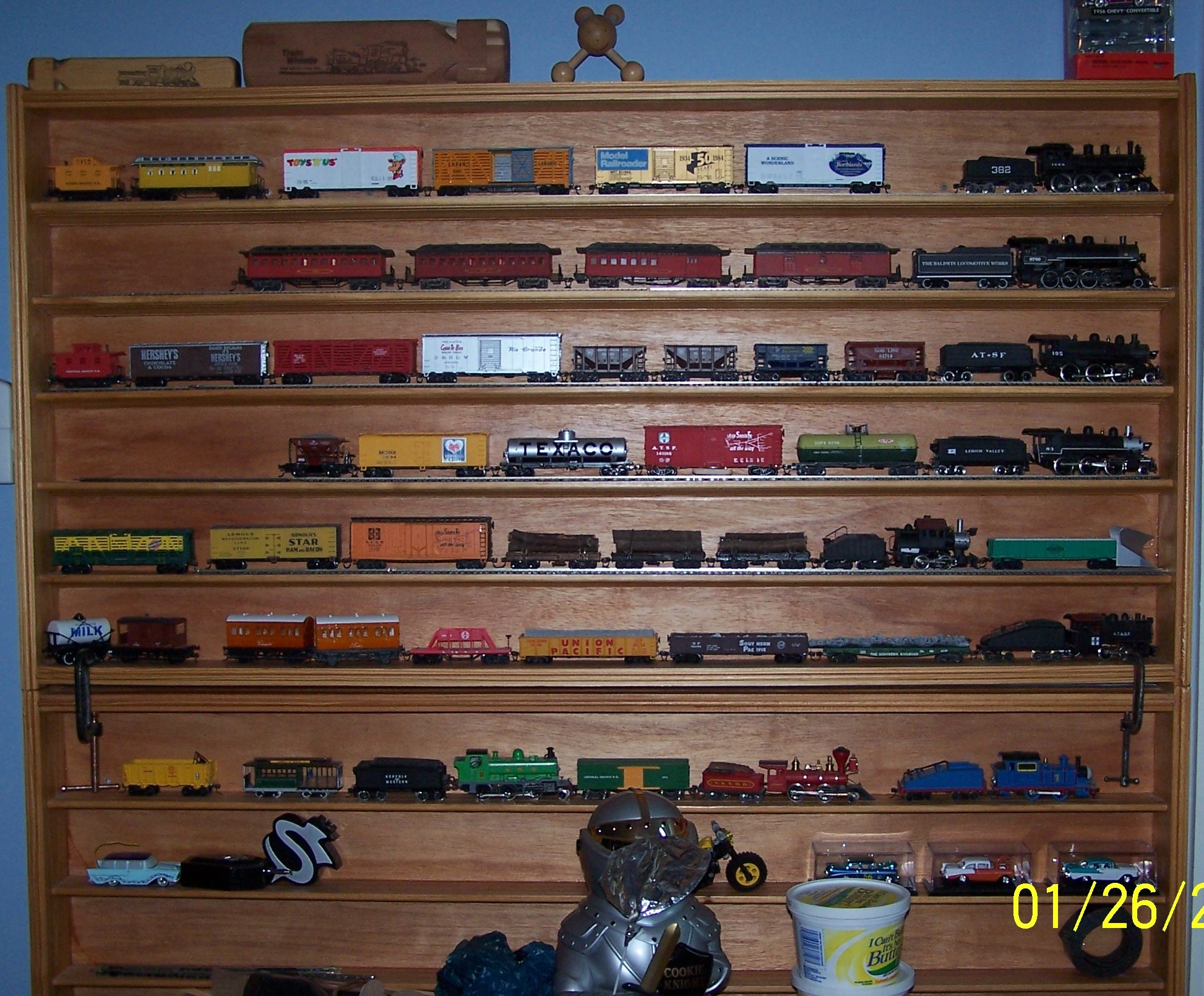 Picture of custom made display shelves