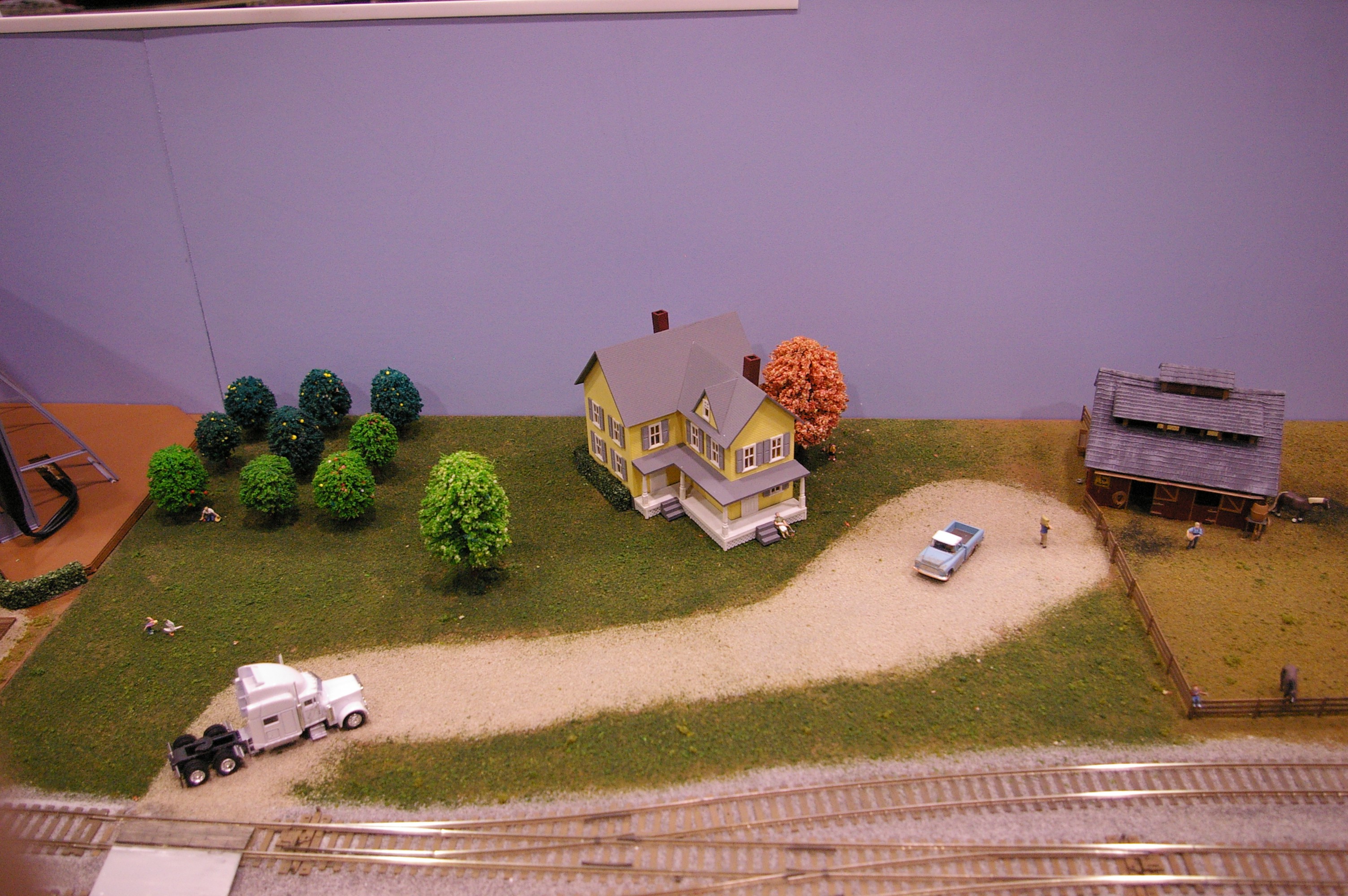 Arial picture of the farm