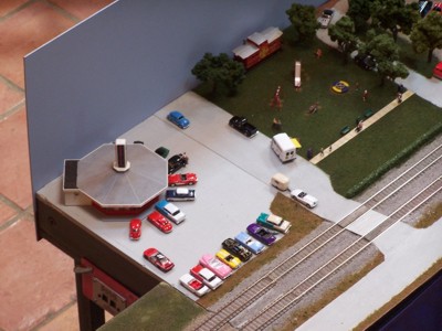Arial picture of diner