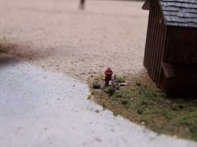 Picture of beagle with fire hydrant
