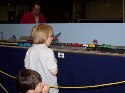Picture of Christopher with Dad's module
