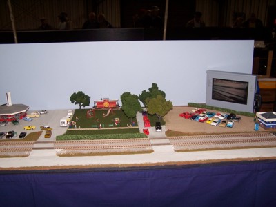 Picture of diner, park, and theater