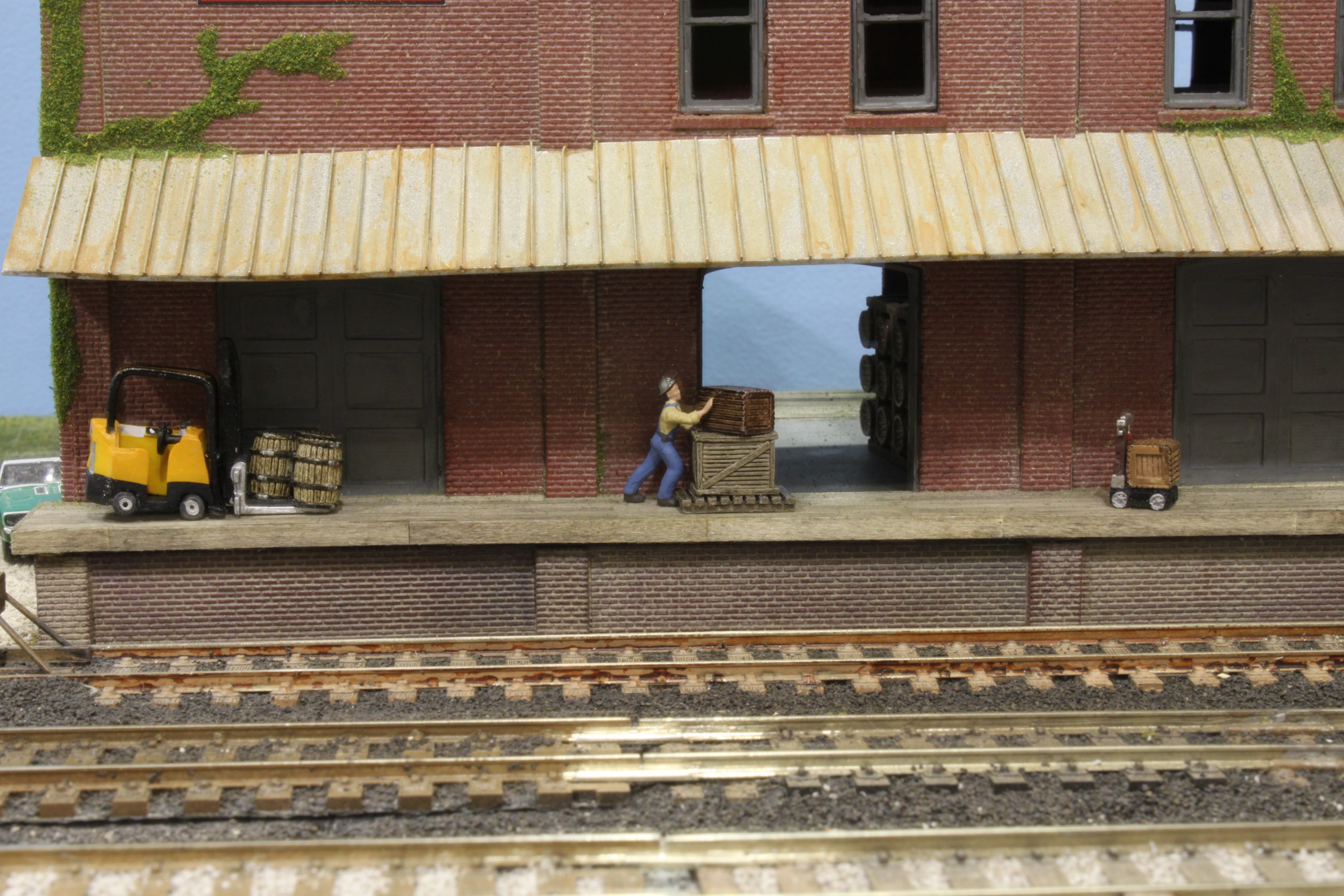 Closeup picture of the dock workers
