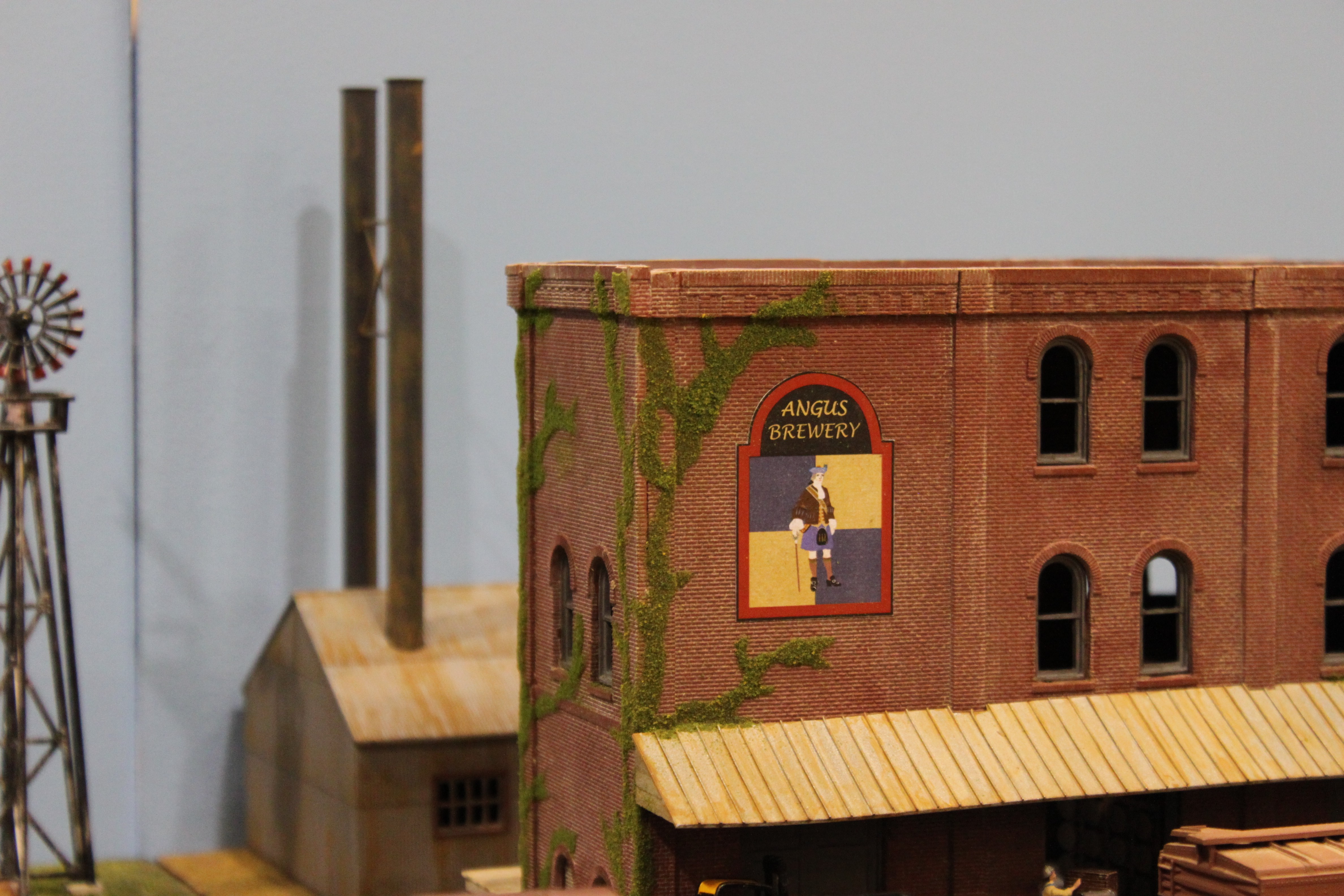 Closeup picture of the brewary sign