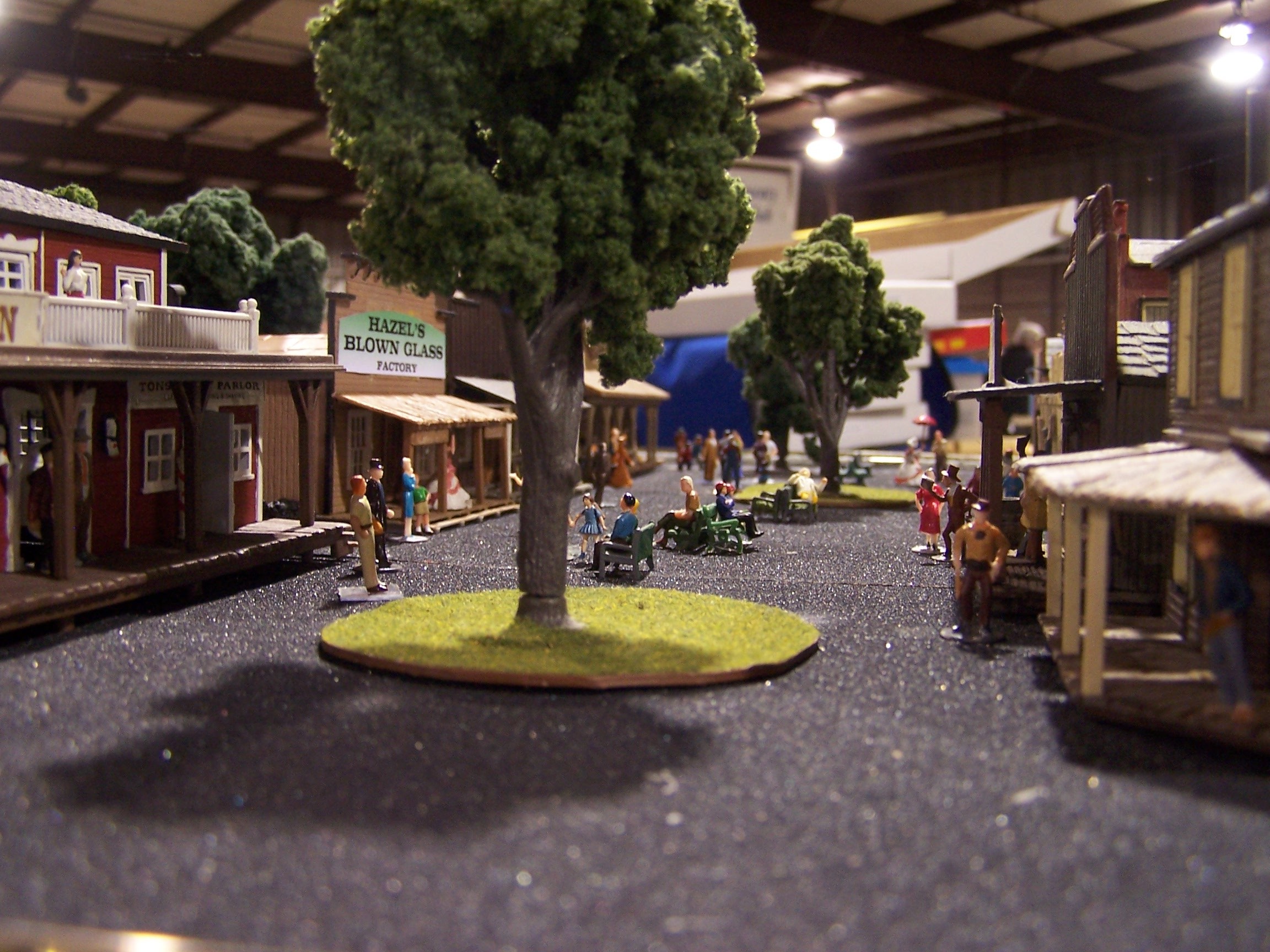 Main Street is now sporting some pedestrian traffic.