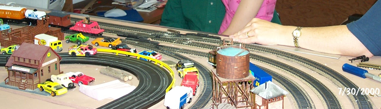 Picture of race cars visiting the town