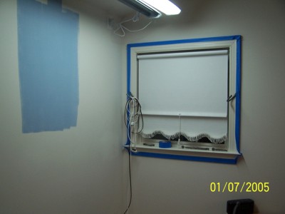 Picture of wall being painted