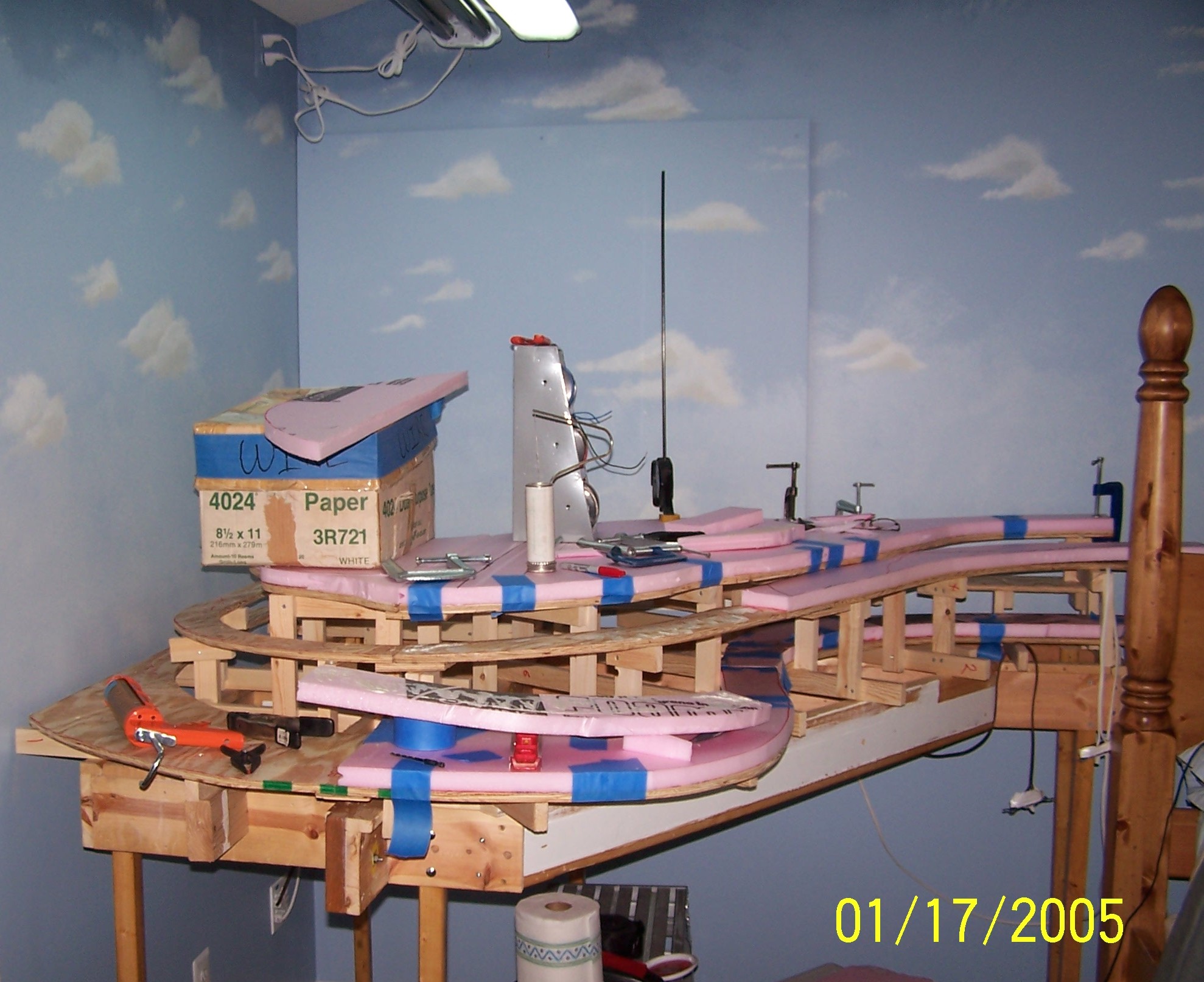 Picture of  benchwork for Fraser Logging Mountain