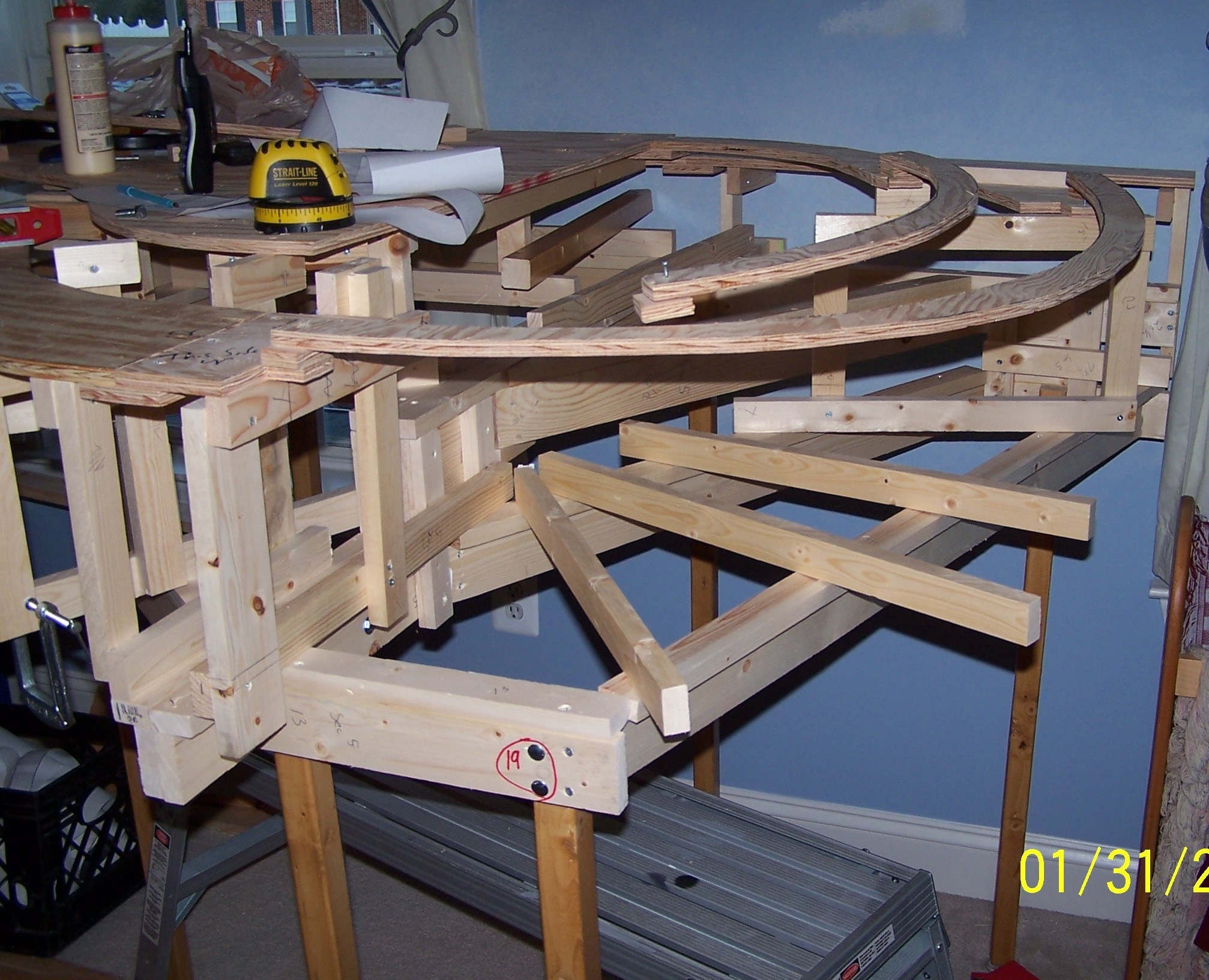 Picture of  benchwork for Devils Gulch