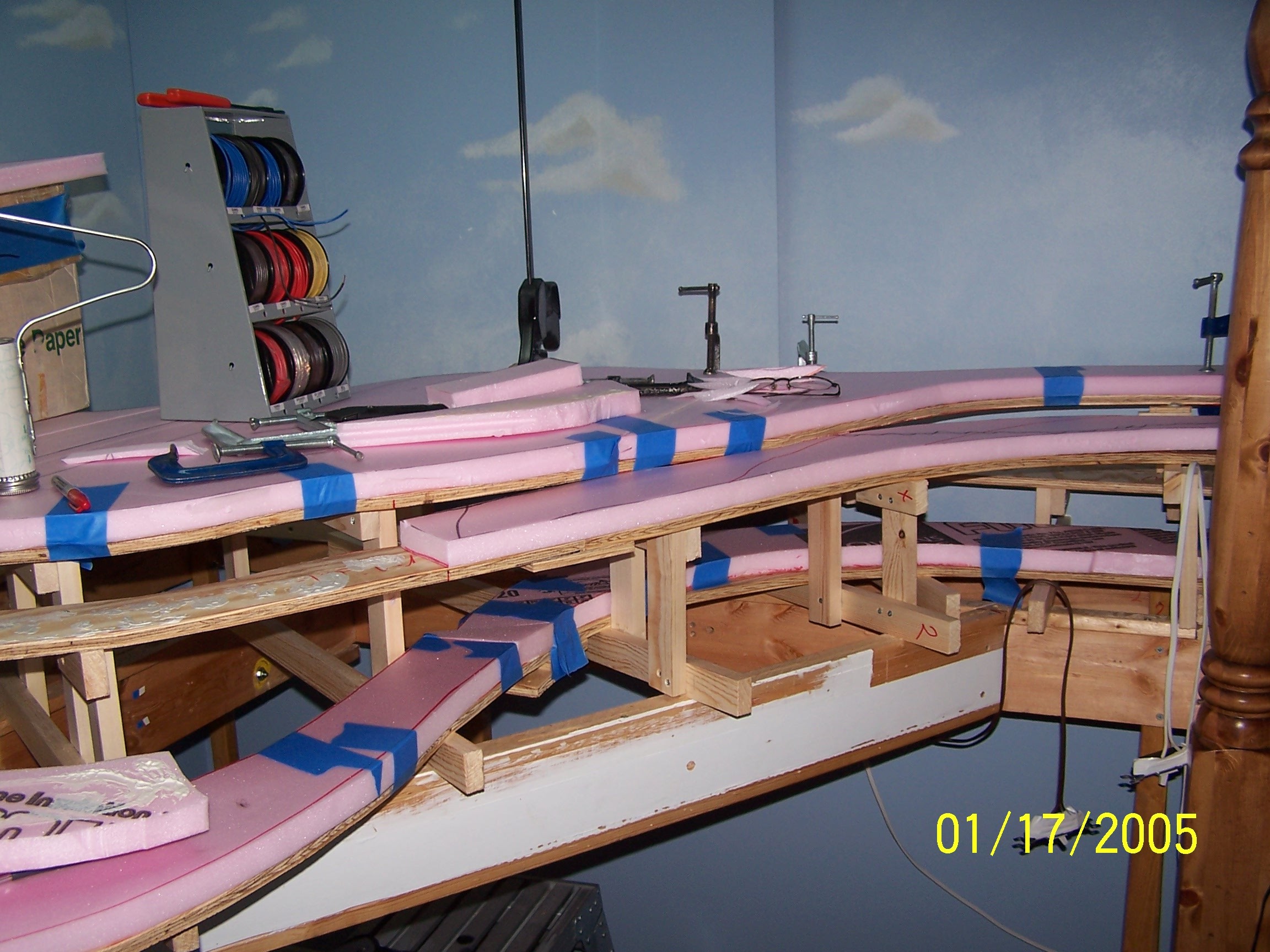 Picture of  benchwork for Fraser Logging Mountain