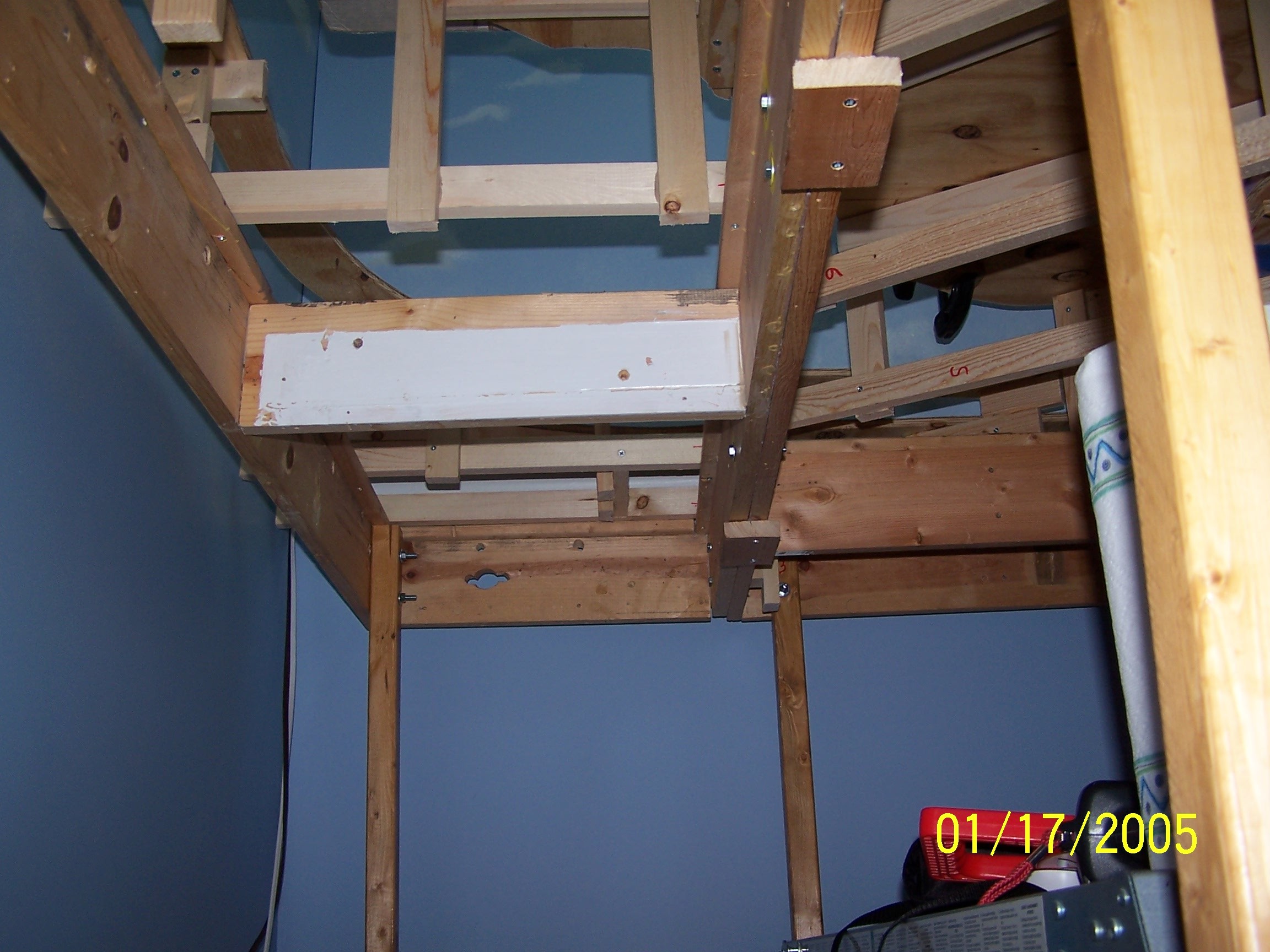 Picture of benchwork for Fraser Logging Mountain