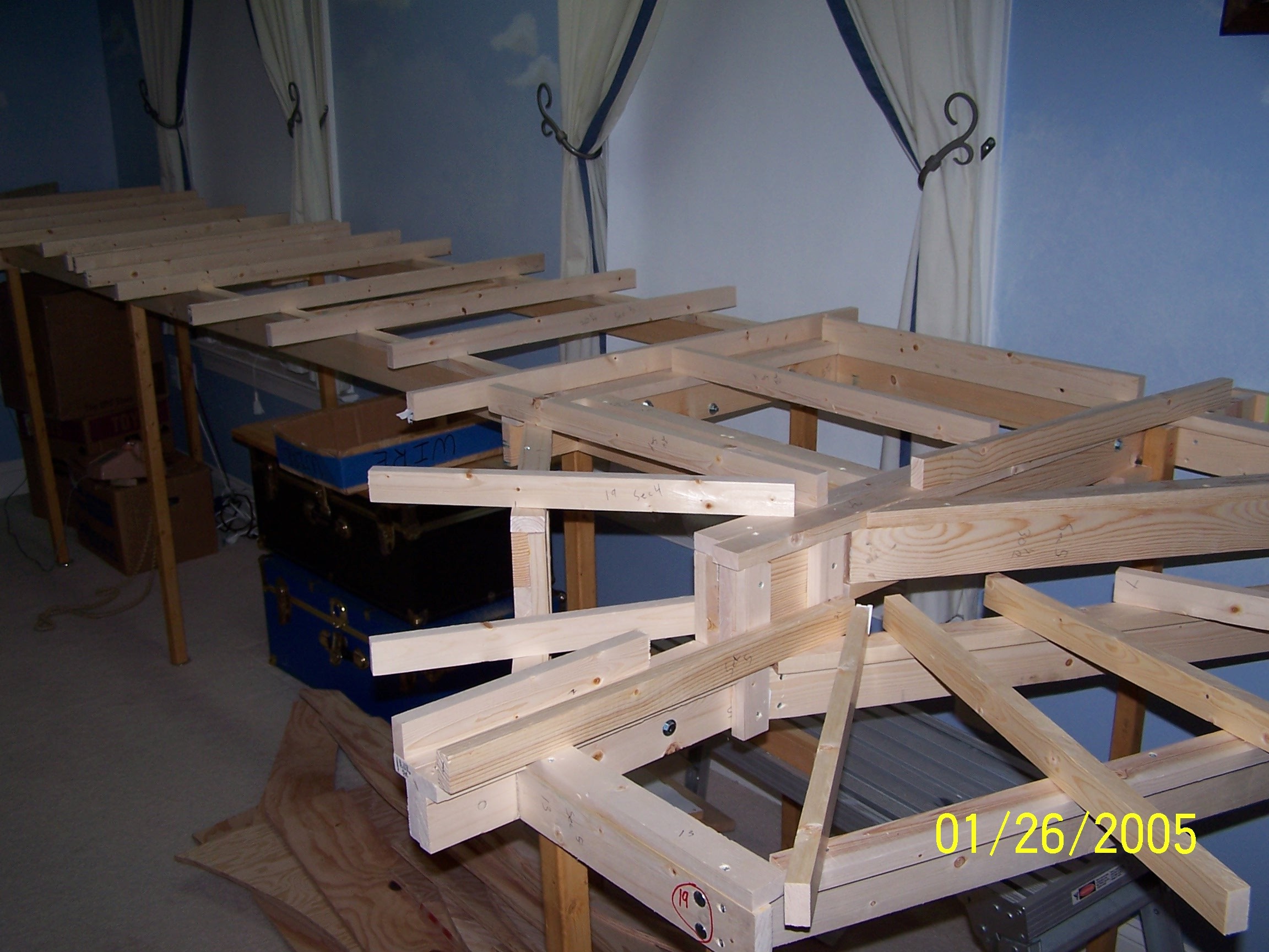 Picture of  benchwork for Devils Gulch