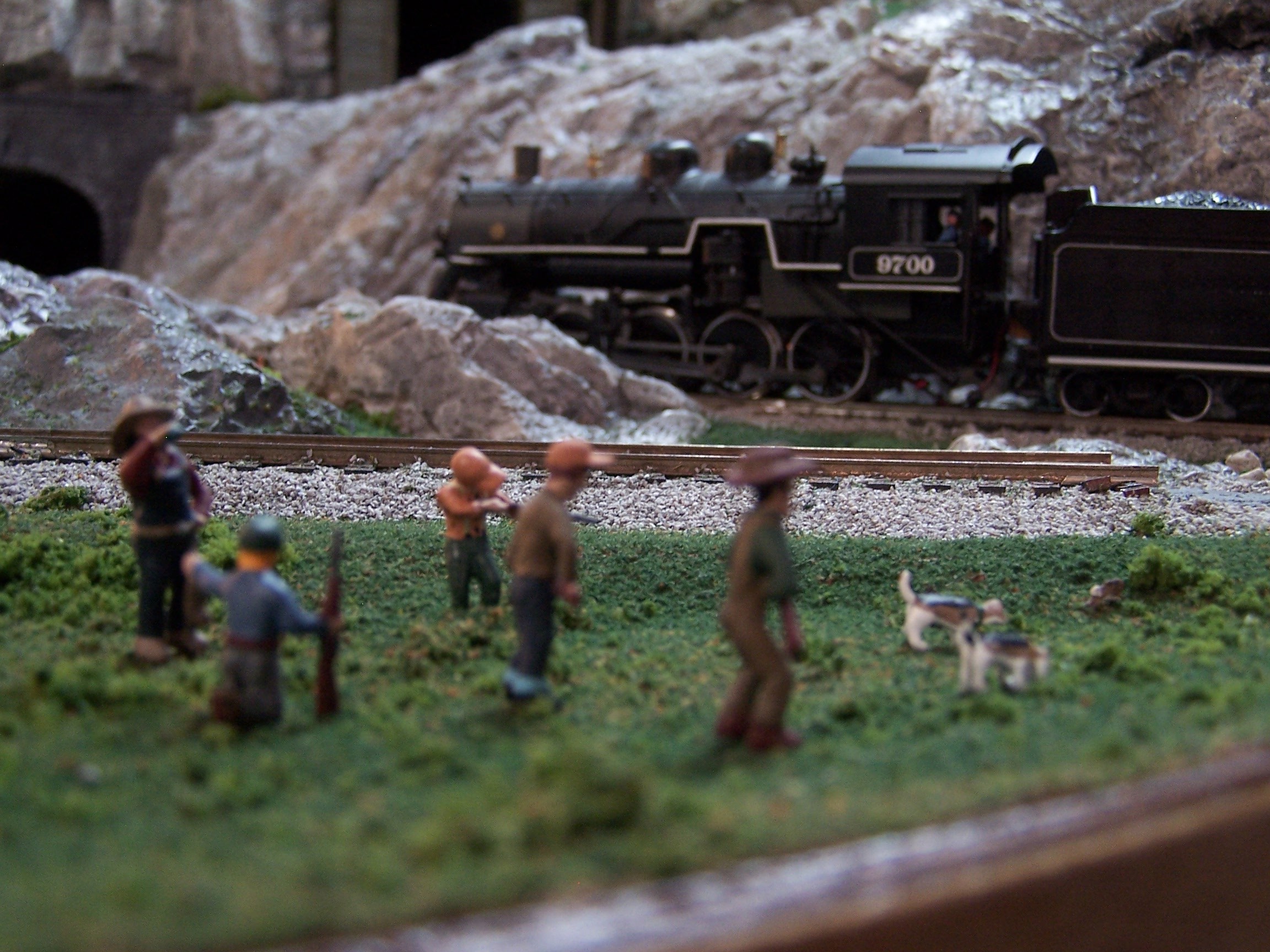 Picture of hunters on bridge between Fraser Logging and Addon