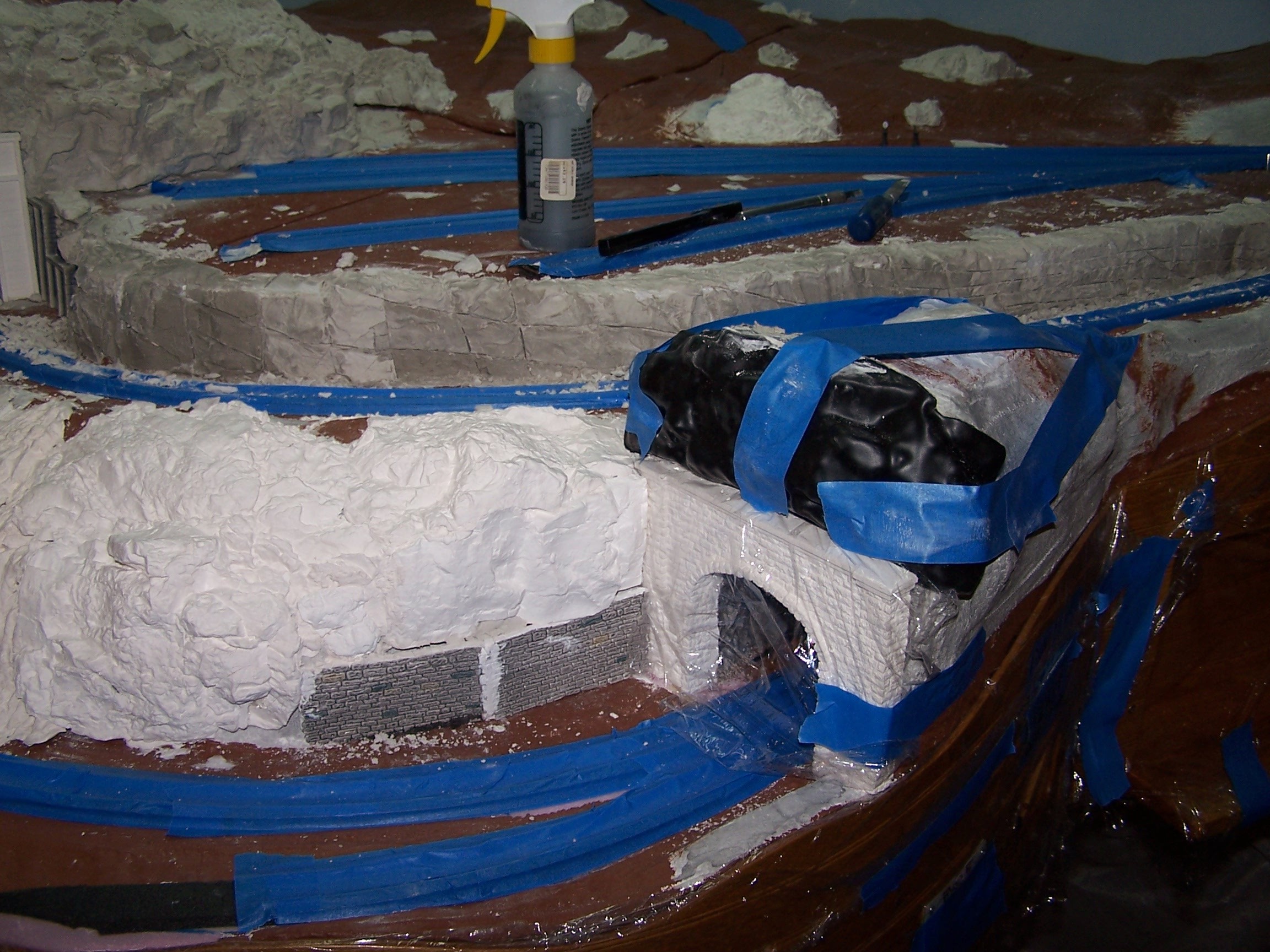 Picture of rock casting process