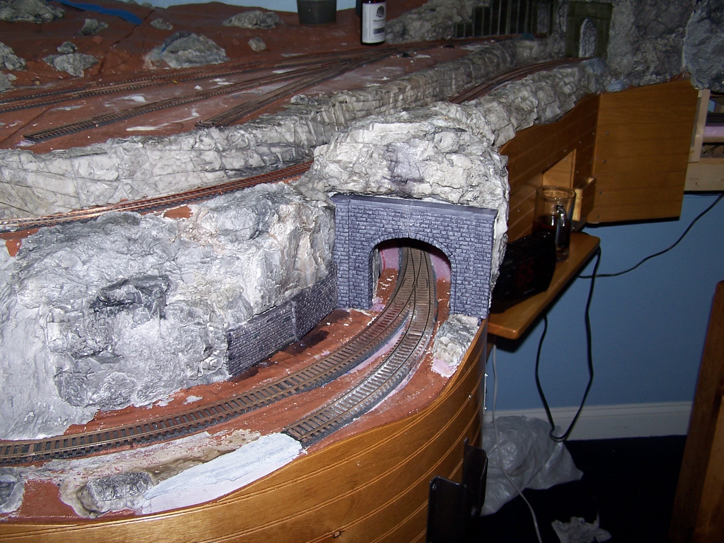 Picture of details on tunnel entrance