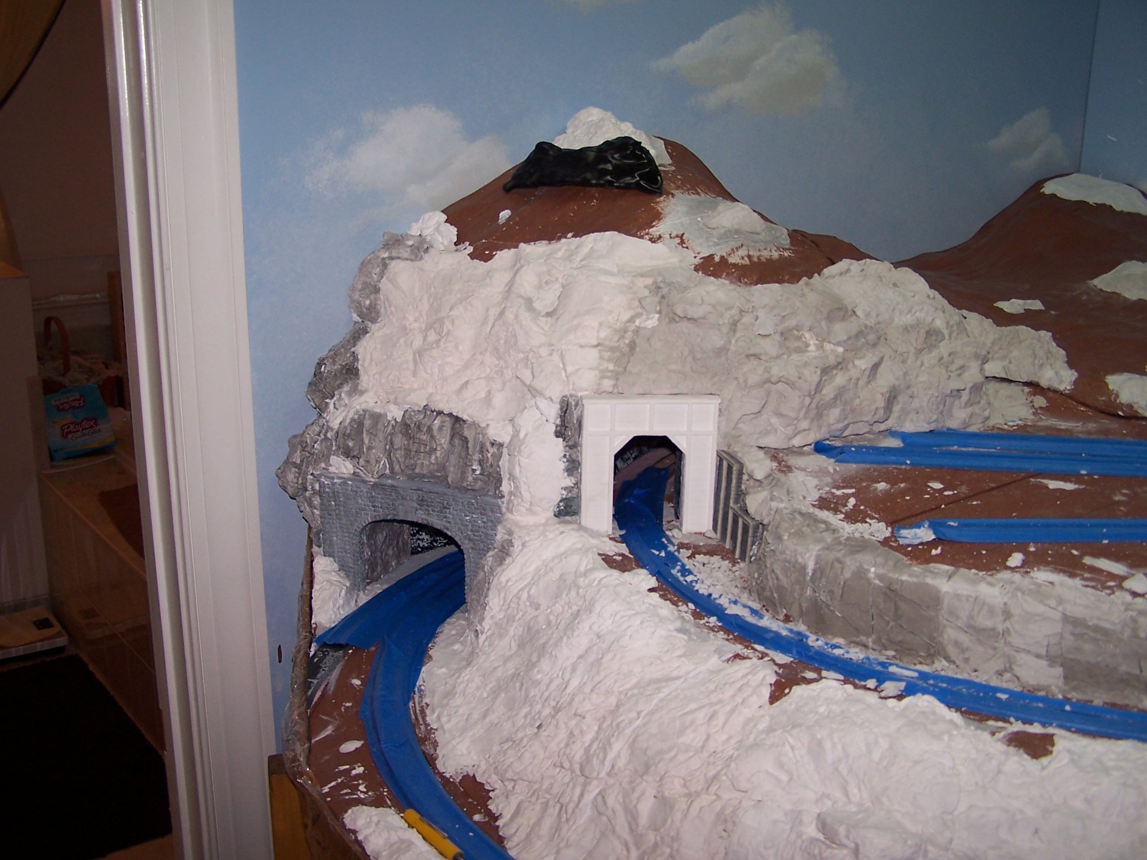 Picture of rock casting process