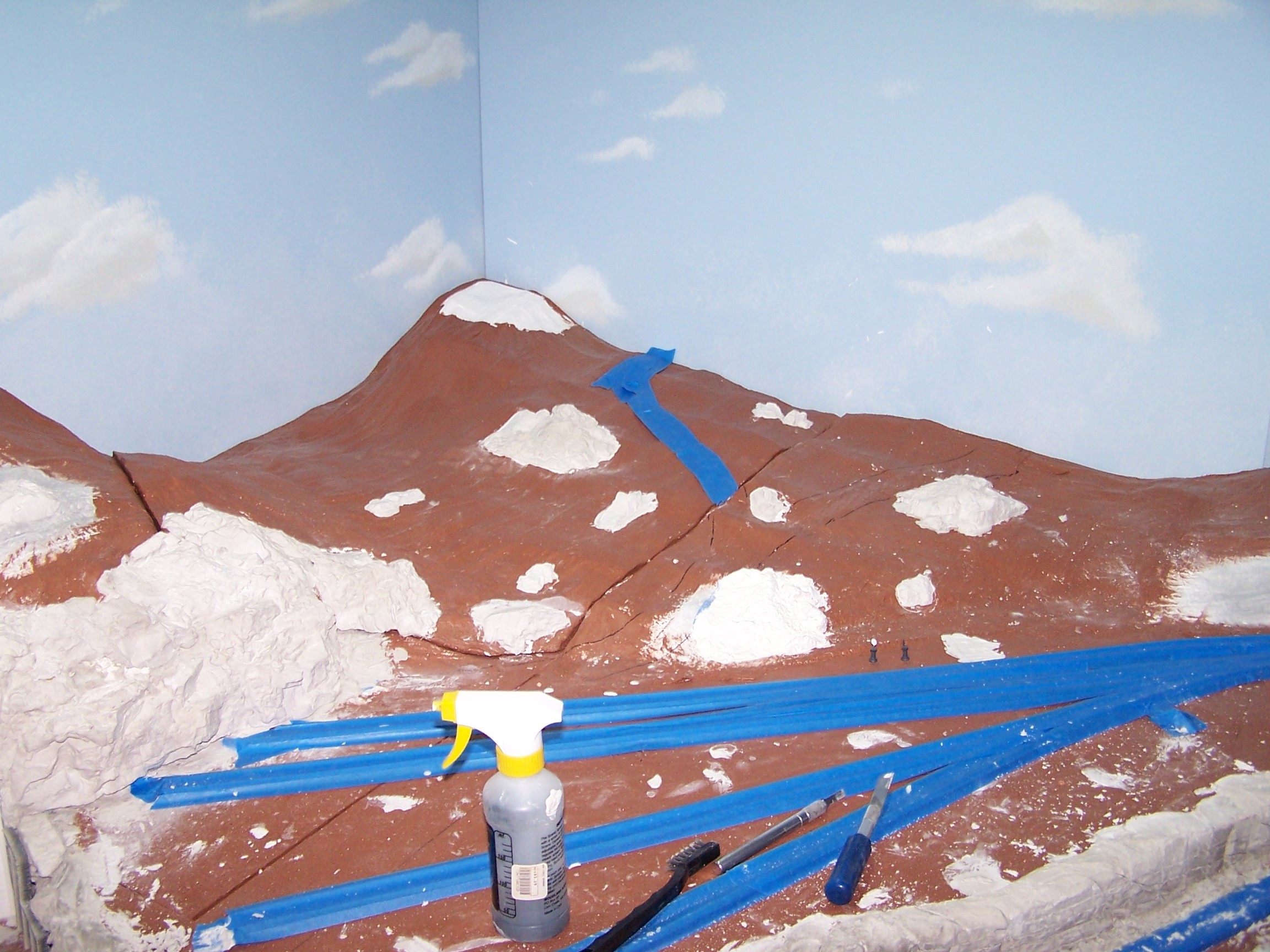 Picture of rock casting process