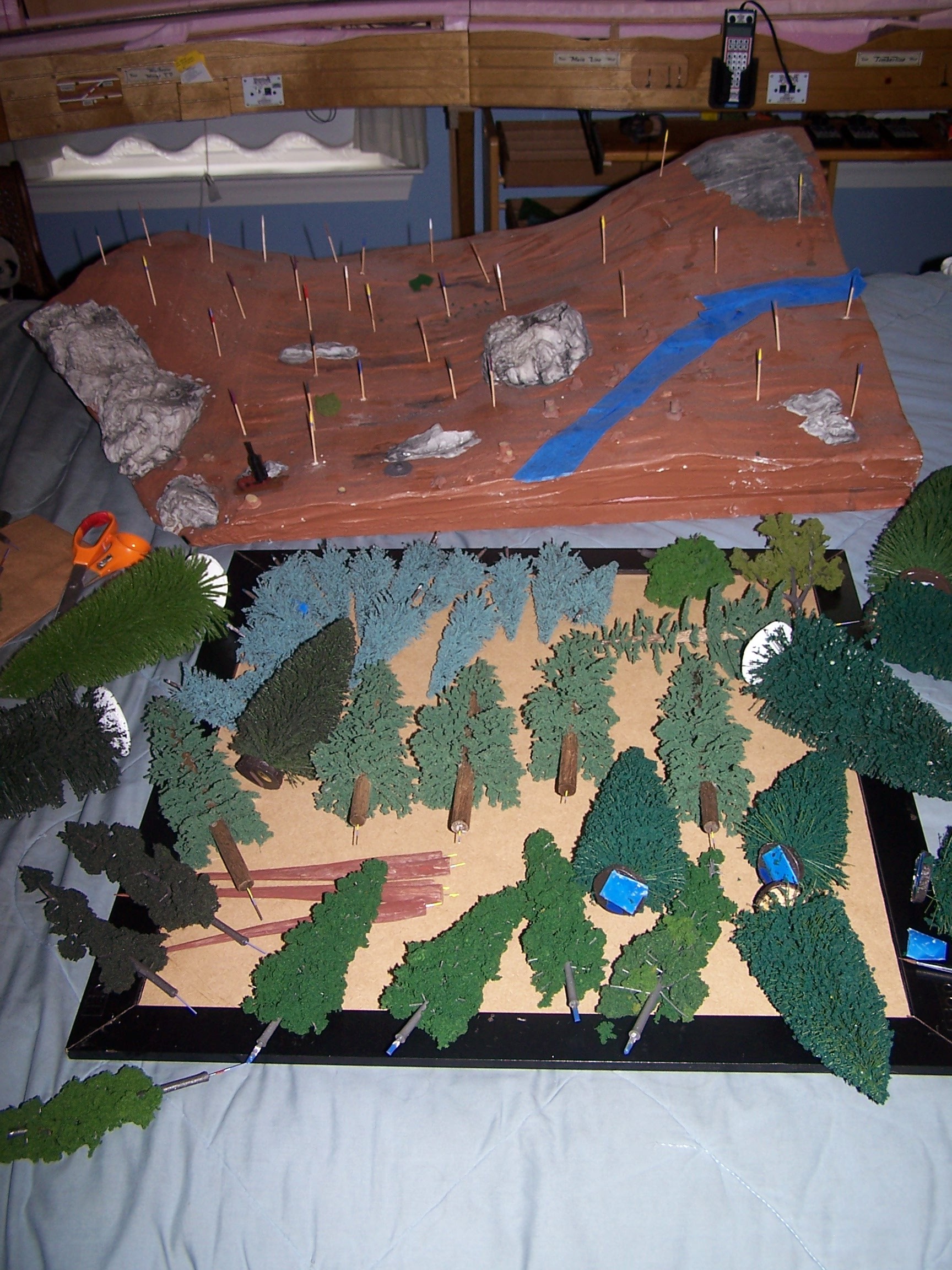 Picture of ground flocking process