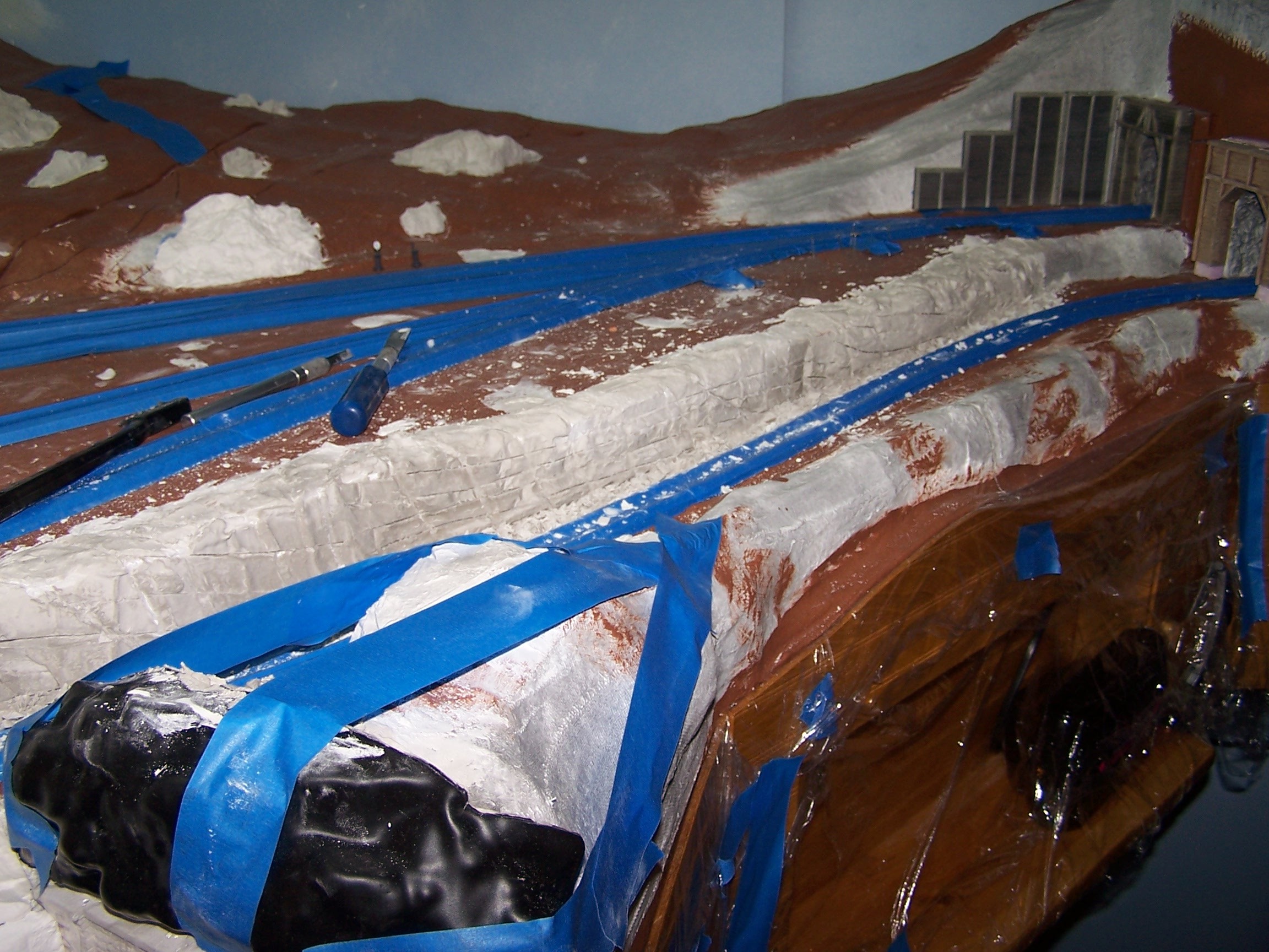 Picture of rock casting process