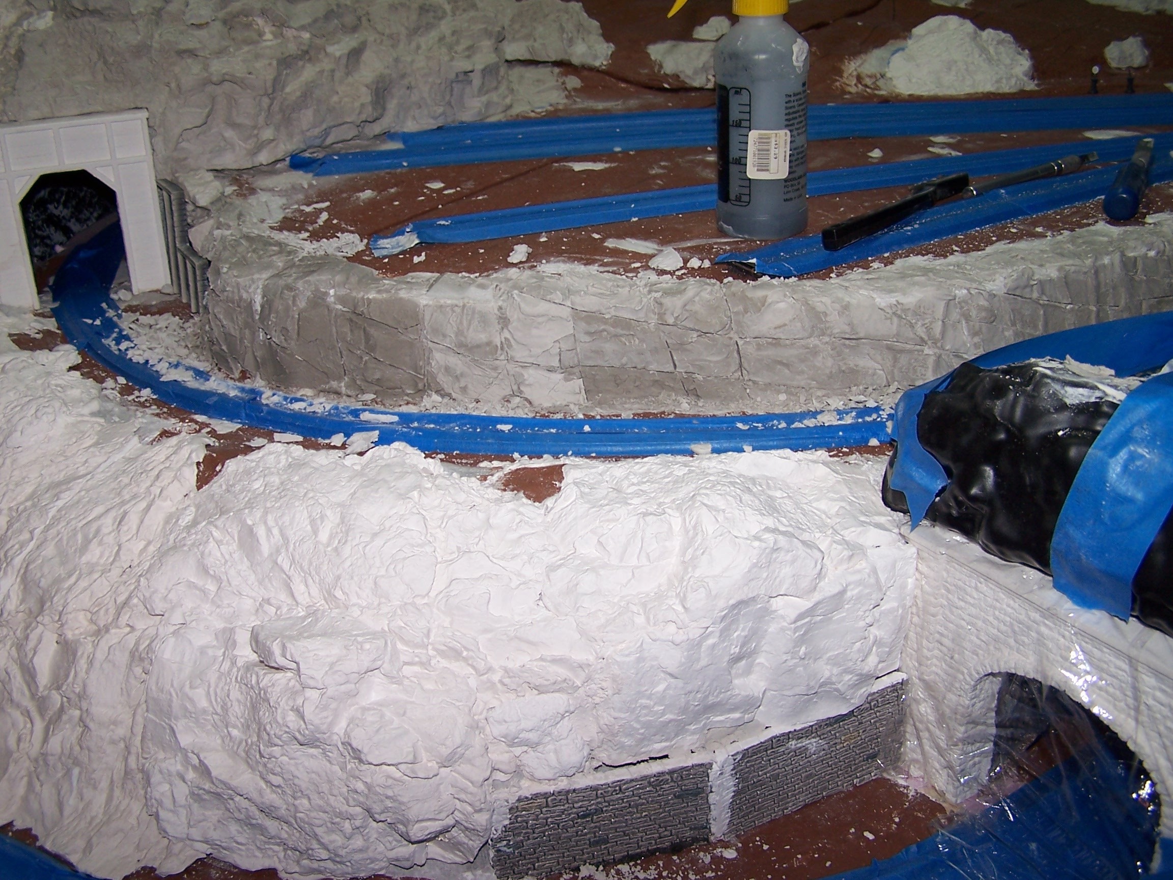 Picture of rock casting process