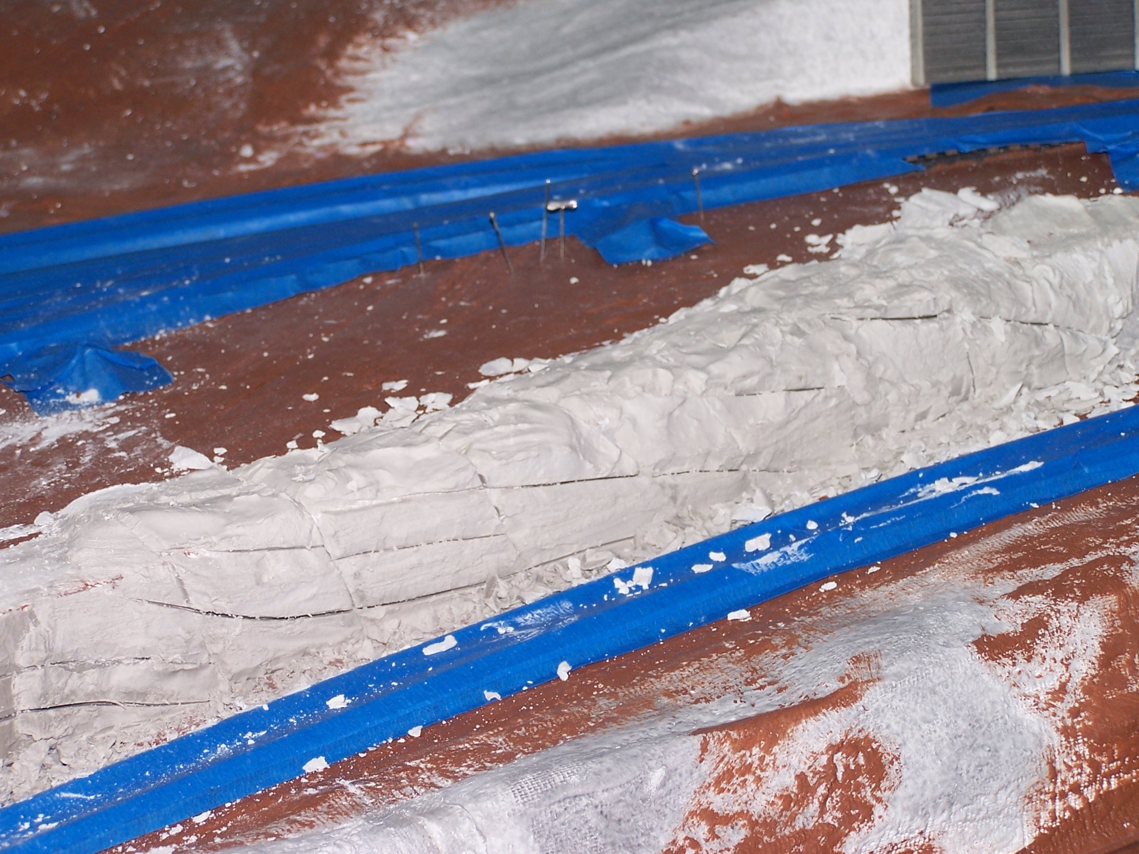 Picture of rock carving process