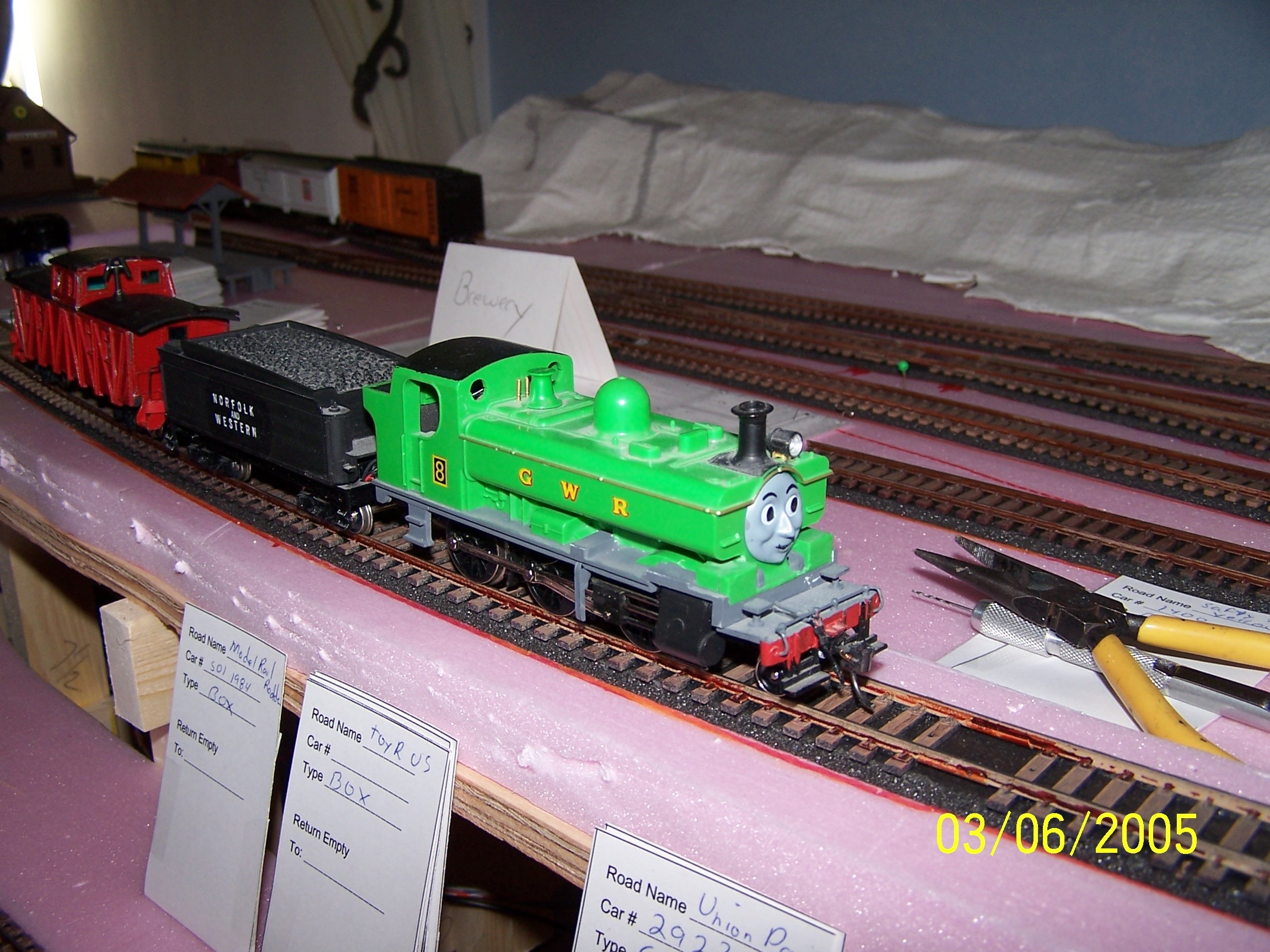 Picture of cards for car card system