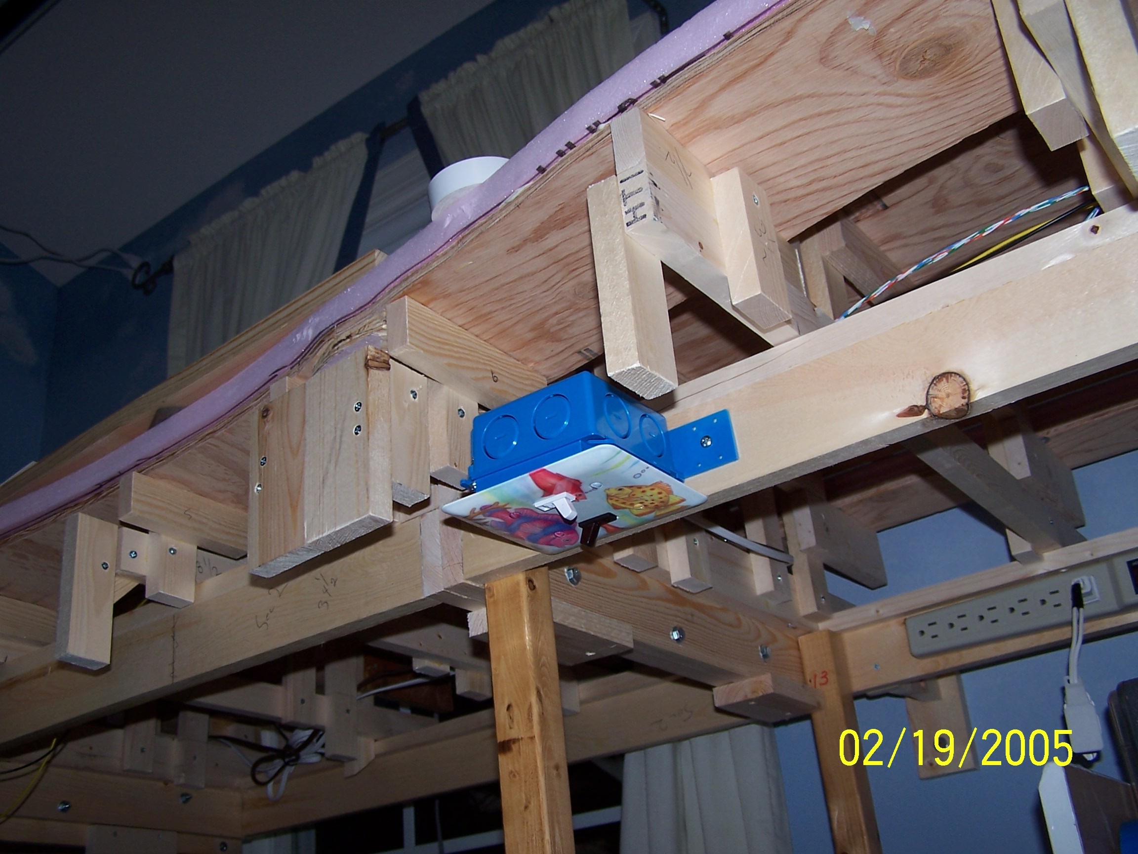 Picture of overhead light switch