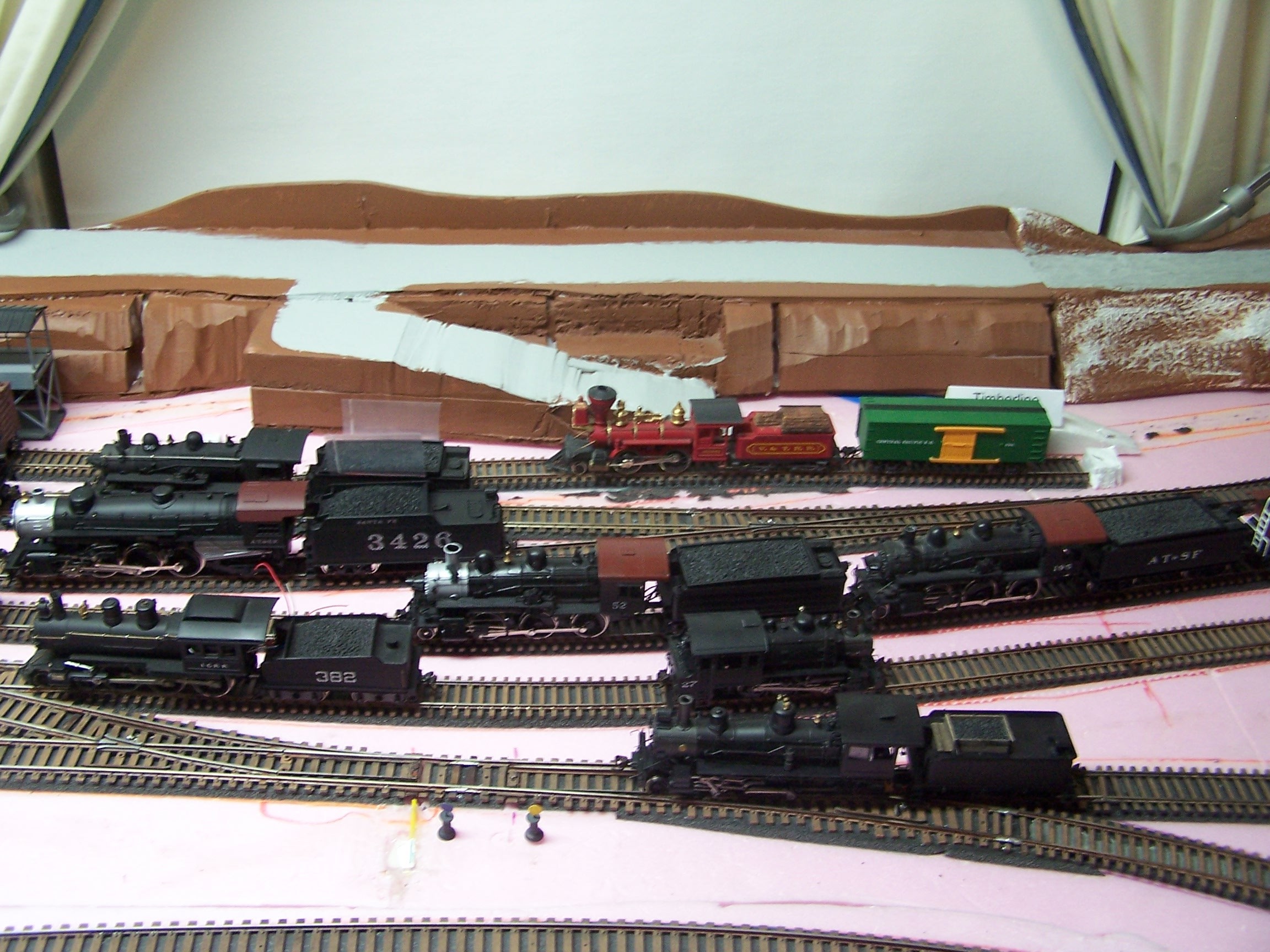 Picture of engines in yard