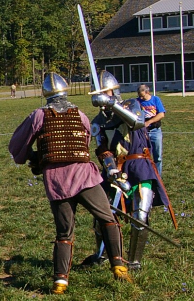 Squire E Bonney presses Squire Matthew.