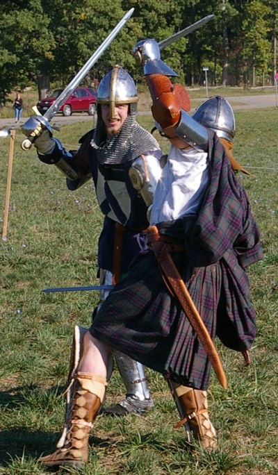Squire Matthew takes on Angus Fraser.